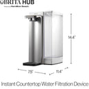 BRITA HUB 87341 Countertop Compact Water Filter - Factory serviced with Home Essentials warranty
