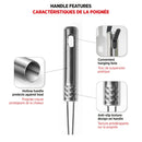 STARFRIT 98277 Set of 3 Stainless Steel Asian Style Spider Strainers