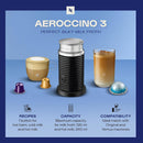 NESPRESSO AEROCINNO3  Hot & Cold Milk Frother