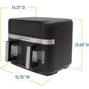 WEST BEND AFWB10BK13 Dual Basket 10QT Digital Air Fryer