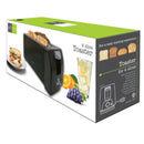 HAUZ ATS772 4 Slice Toaster Long slot Black
