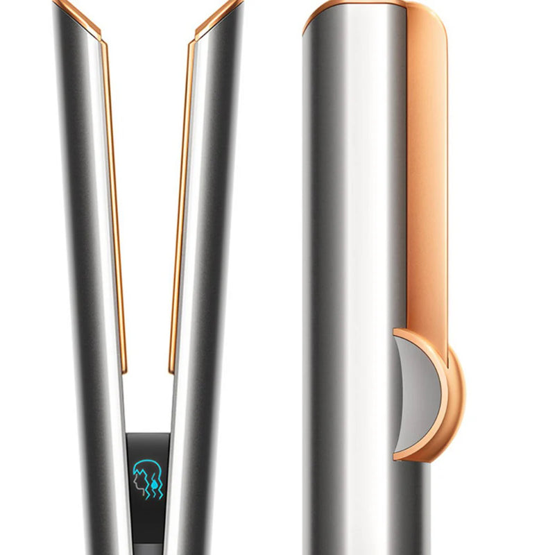 DYSON OFFICIAL OUTLET- Airstrait Straightener- Bright Nickel/Rich Copper- Refurbished (EXCELLENT) with 1 year Dyson Warranty-HS06