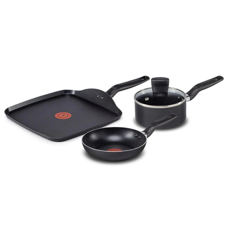 T-FAL Essential 4pc Cookware Set with Sauce Pan - B218S454