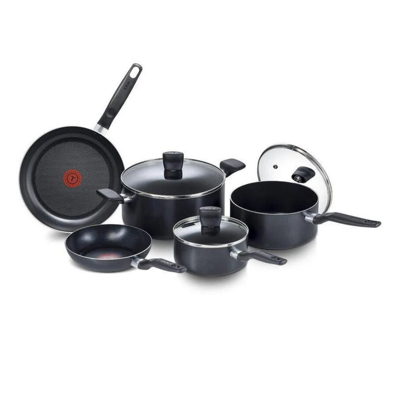 T-FAL 8 Piece Essentials Cookware Set - Blemished package with full warranty - B218S874