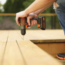 Perceuse-visseuse BLACK+DECKER BDCDE120C 20 V MAX avec technologie AutoSense