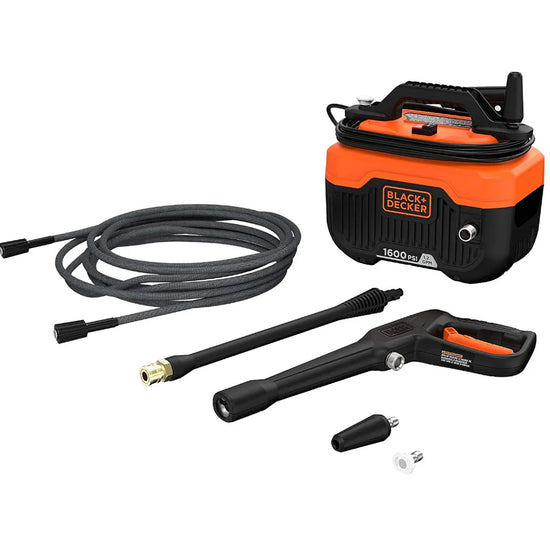 BLACK+DECKER BEPW1600 Electric Cold Water Pressure Washer, 1,600 MAX PSI