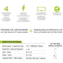 BOOST BPB665 Power Bank with 4 built-in Charging Cables and Phone Stand 10000mAh