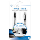 ELINK CC791 6ft USB-C to USB-B Printer/Scanner Cable