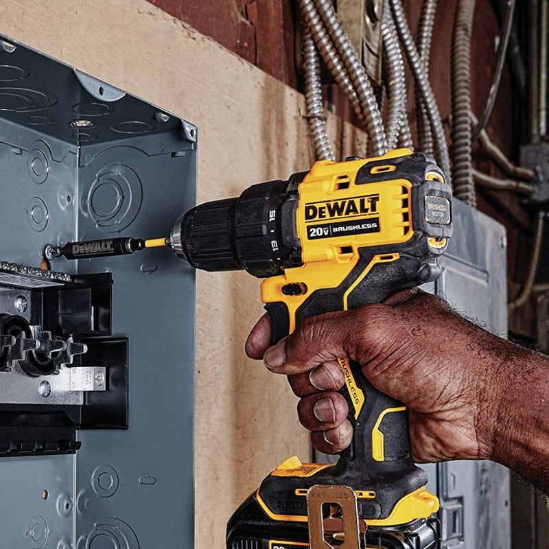 DEWALT DCD708C2 20V MAX* Cordless Drill/Driver Kit, Compact, 1/2-Inch - Refurbished with Dewalt Warranty