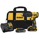 DEWALT 20V MAX* Cordless Hammer Drill, Compact Drill Kit - Refurbished with Dewalt Warranty - DCD778C2