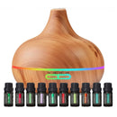 PURE DAILY CARE Ultimate Aromatherapy Diffuser with 10 Essential Oils Set - DIFFUSER