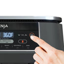 Friteuse à air double zone NINJA avec fonctions 6 en 1, acier inoxydable, noir, entretenue en usine avec la garantie Home Essentials 7,5 L-DZ201C 