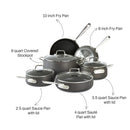 ALL CLAD E113SC64 HA1 Hard Anodized Nonstick Cookware 10PC Set