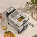 ALL CALD EJ814051 Stainless Steel 3.5L Deep Fryer Easy Clean Pro with Oil Filtration System
