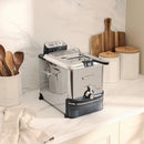 ALL CALD EJ814051 Stainless Steel 3.5L Deep Fryer Easy Clean Pro with Oil Filtration System