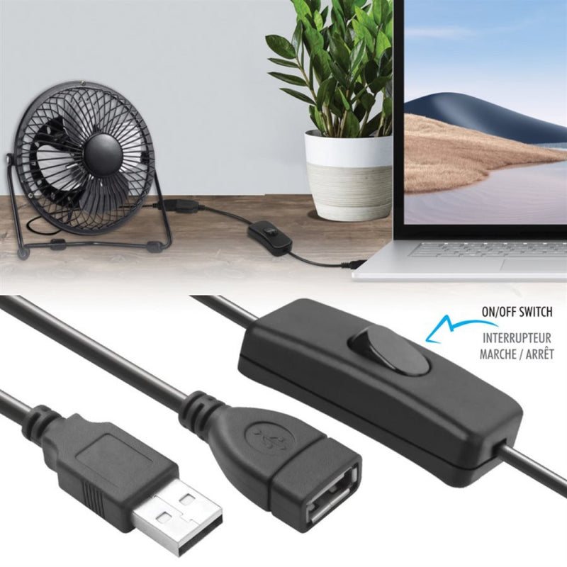 ELINK EK2906 USB A Male to Female Extension Cable With ON/OFF Switch
