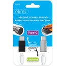 ELINK EK4429 Lightning to USB-C Adapter 2-Pack