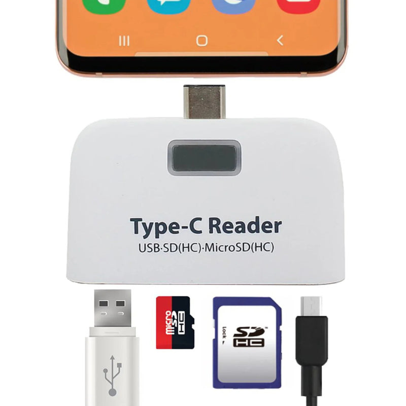 Elink Adapter ELINK EK654 4 in 1 USB 3.1 Type-C Adapter OTG Card Reader