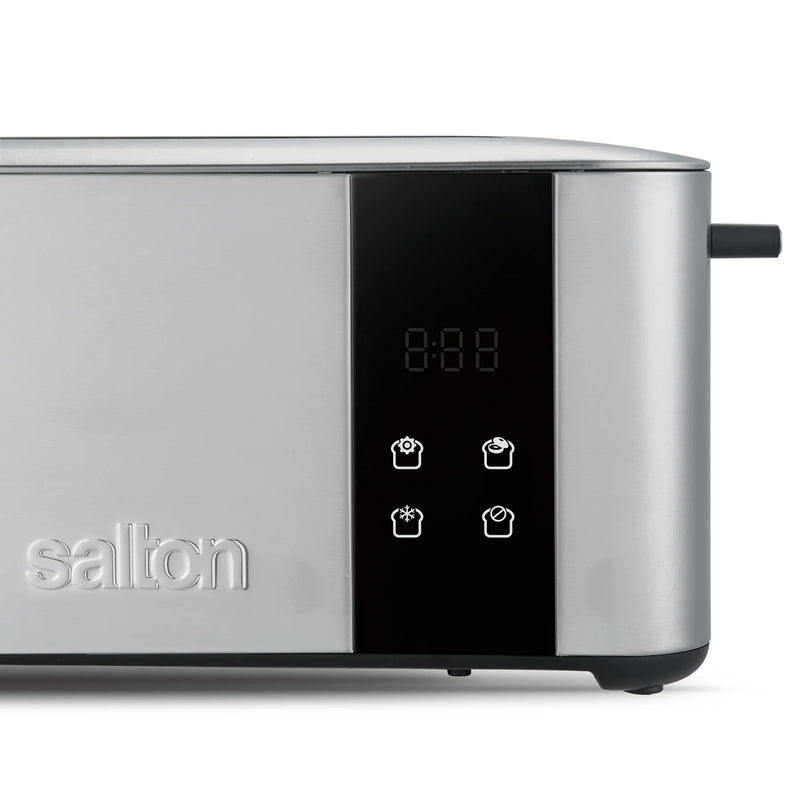 SALTON Stainless Steel Digital Countdown Toaster 2 Slice-ET2075