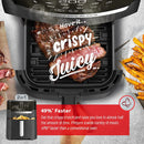 T-FAL Easy Fry Air Fryer & Grill 2 in1 XL Air Fryer - Blemished package with full warranty - EY505850