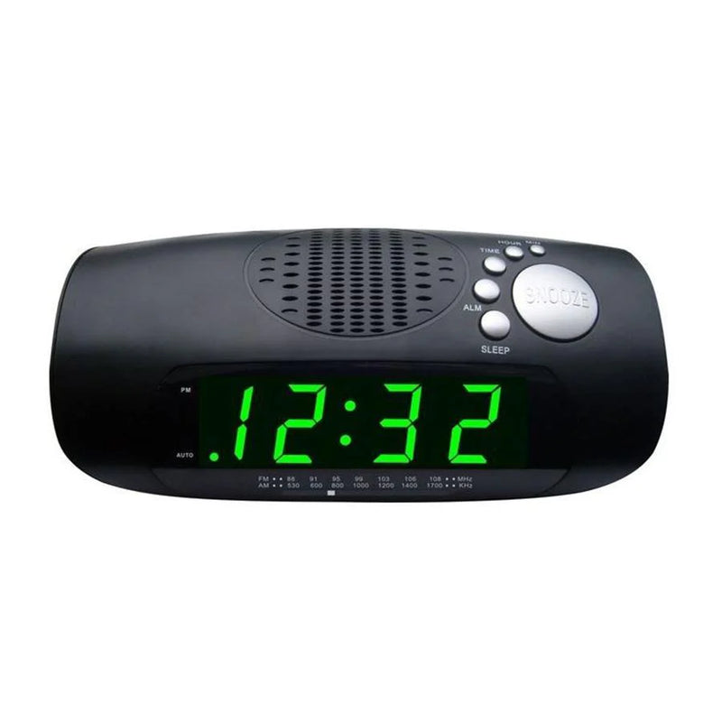 ESCAPE Jumbo Display AM/FM Digital Alarm Clock with AUX Black-RA930