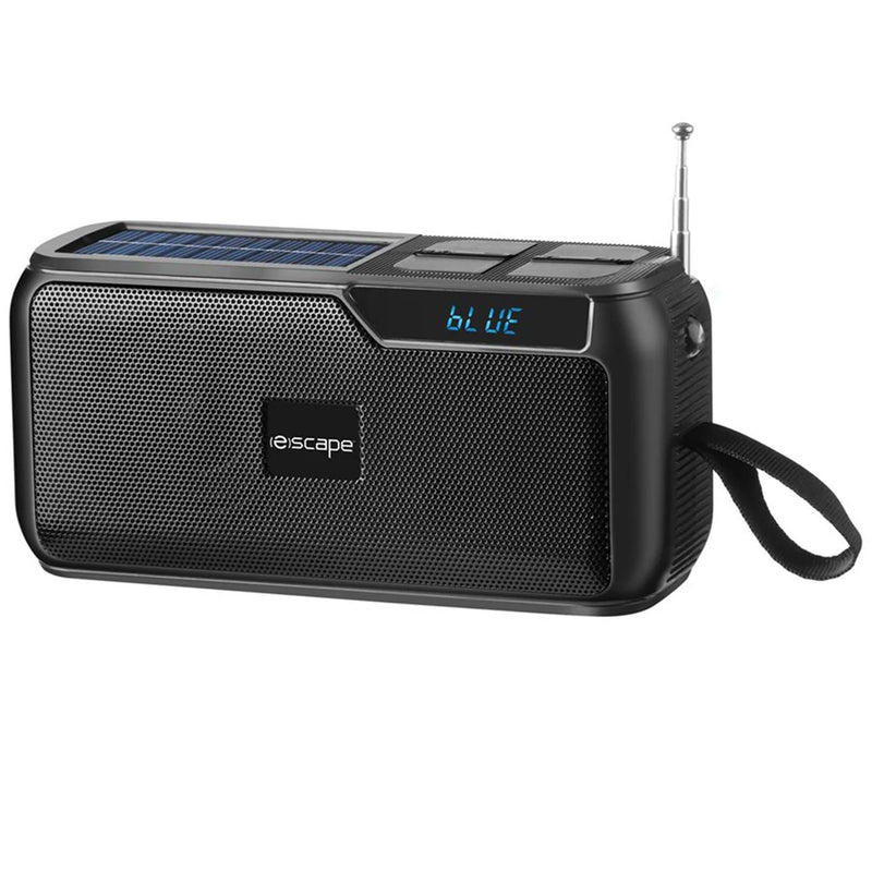 ESCAPE Solar Powered Rechargeable Bluetooth Speaker with FM Radio and Flashlight-SPBT3637