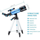 TELMU F40070M Telescope Astronomical Monocular