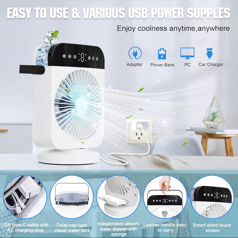 YOUNGTREE F8 USB Portable Air Conditioner Fan