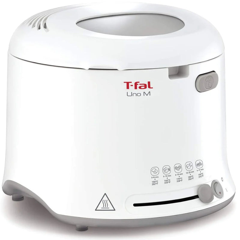 T-FAL Uno Compact Deep Fryer White - Blemished package with full warranty-FF203150