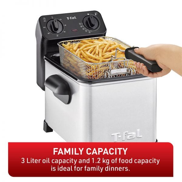 T-FAL Family Pro 3L Deep Fryer - Blemished package with full warranty - FR500051