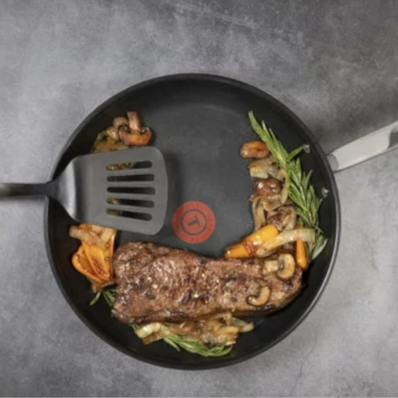 Juego de utensilios de cocina antiadherentes de acero inoxidable T-fal Unlimited Platinum de 10 piezas - H868SA54 