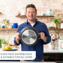 T-FAL H9125S44 Jamie Oliver Hard Anodized Cookware 9-Piece Set - Blemished package with full warranty