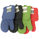 HOME AESTHETICS Cotton Oven Mitt & Pot Holder 2pc Set - HA-4120