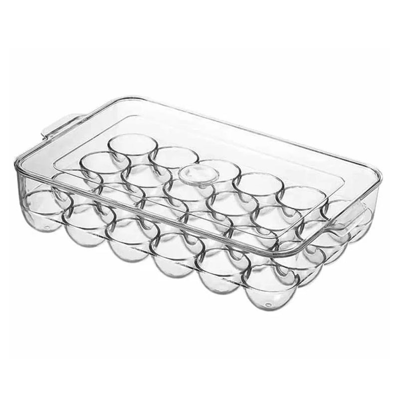 HOME AESTHETICS 24pc Egg Holder with Lid- HA-5161