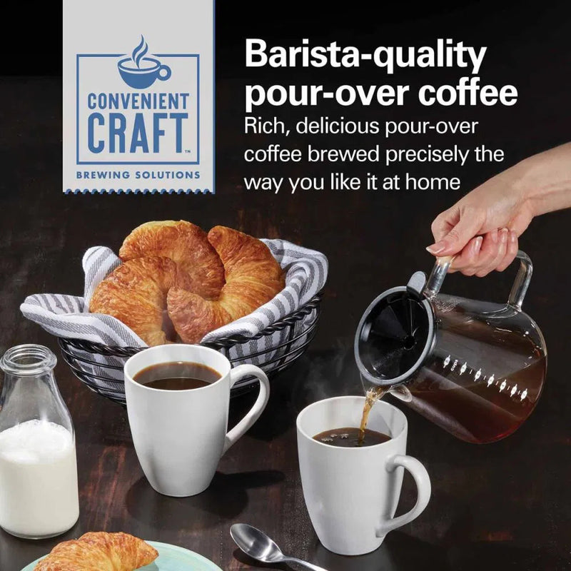 HAMILTON BEACH 46700 Convenient Craft ™Automatic or Manual Pour Over Coffee Brewer