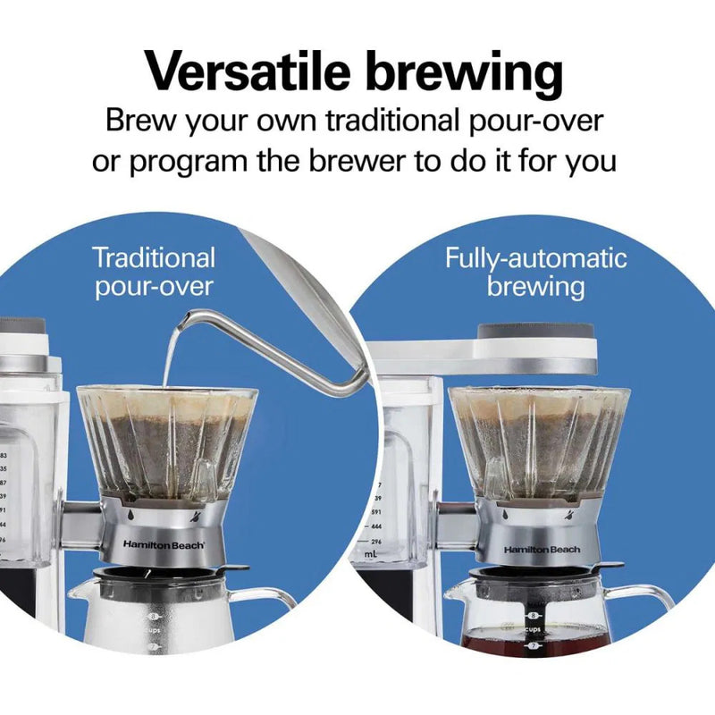HAMILTON BEACH 46700 Convenient Craft ™Automatic or Manual Pour Over Coffee Brewer