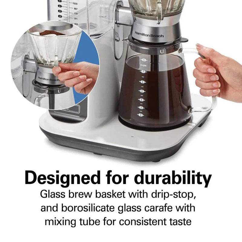 HAMILTON BEACH 46700 Convenient Craft ™Automatic or Manual Pour Over Coffee Brewer