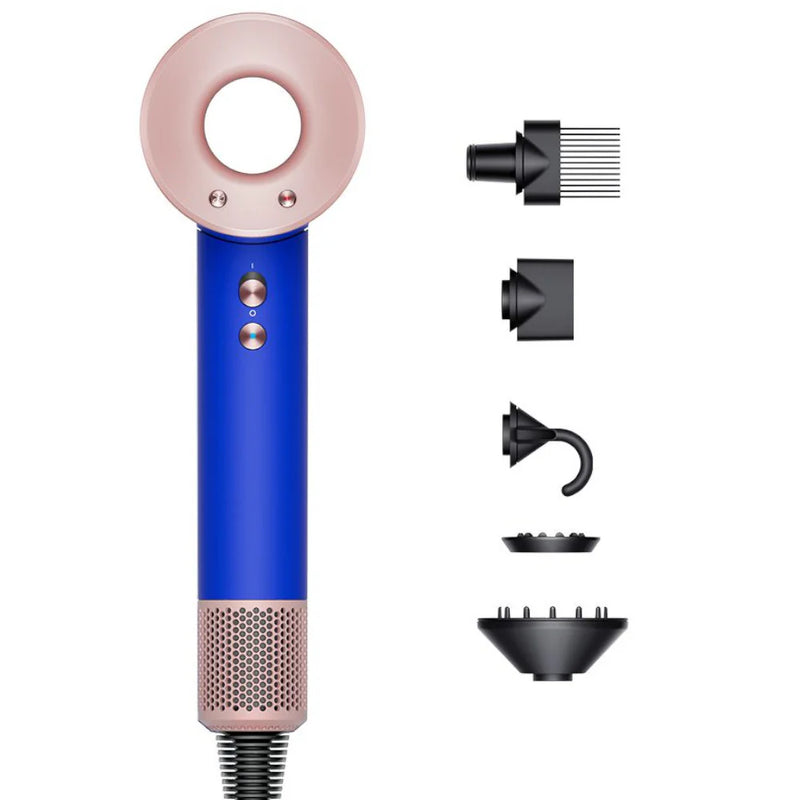 DYSON OFFICIAL OUTLET- Supersonic Hair Dryer Blue\Blush - Refurbished with 1 year Dyson Warranty - (Excellent) - HD07