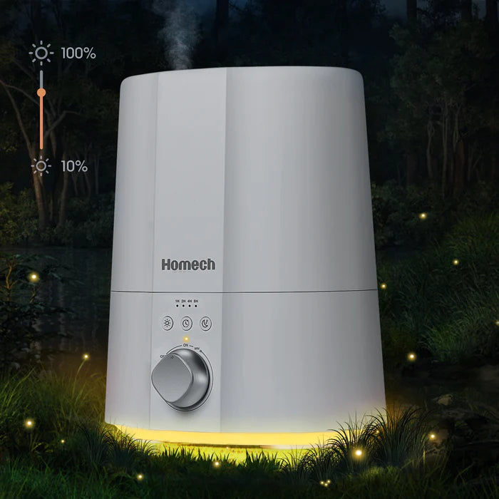 Homech Humidifiers  2.5L Cool Mist Ultrasonic Humidifier with Warm Night Light-AH004