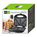 Máquina para hacer sándwiches antiadherente Hauz, color negro, ASM289 