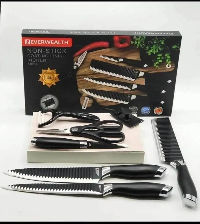 EVERWEALTH 7-Piece Kitchen Knife Set - ER-0528