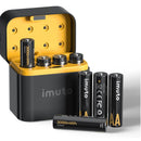 IMUTO TF-CD-009LDC Rechargeable AA Lithium Battery with Fast Charger 8 Pack