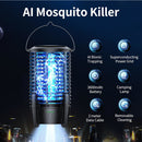 J08 Rechargeable Portable Bug Zapper Outdoor with LED Light