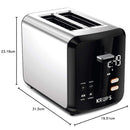 KRUPS KH320D50 My Memory 2 Slice Digital Stainless Steel Toaster