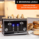 KRUPS KH734D51 4 Slice Stainless Steel Toaster