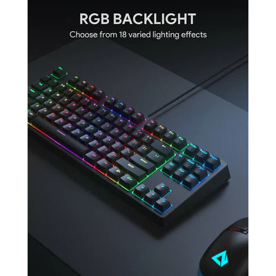 AUKEY Mechanical Keyboard Compact 87Key with Gaming Software-KMG14