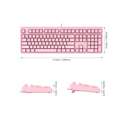 AUKEY Mechanical Gaming Keyboard - Pink- KM-G15