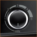 KRUPS Belgian Waffle Maker, Waffle Maker with Removable Plates, 4 Slices, Black and Silver Blemished package with full warranty-GQ502D51