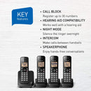 PANASONIC 4-Handset Phone - Refurbished with Home Essentials warranty - KXTGC384