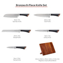LAGOSTINA L415301406 Bronzeo 6 Piece Stainless Steel Knife Set - Blemished package with full warranty